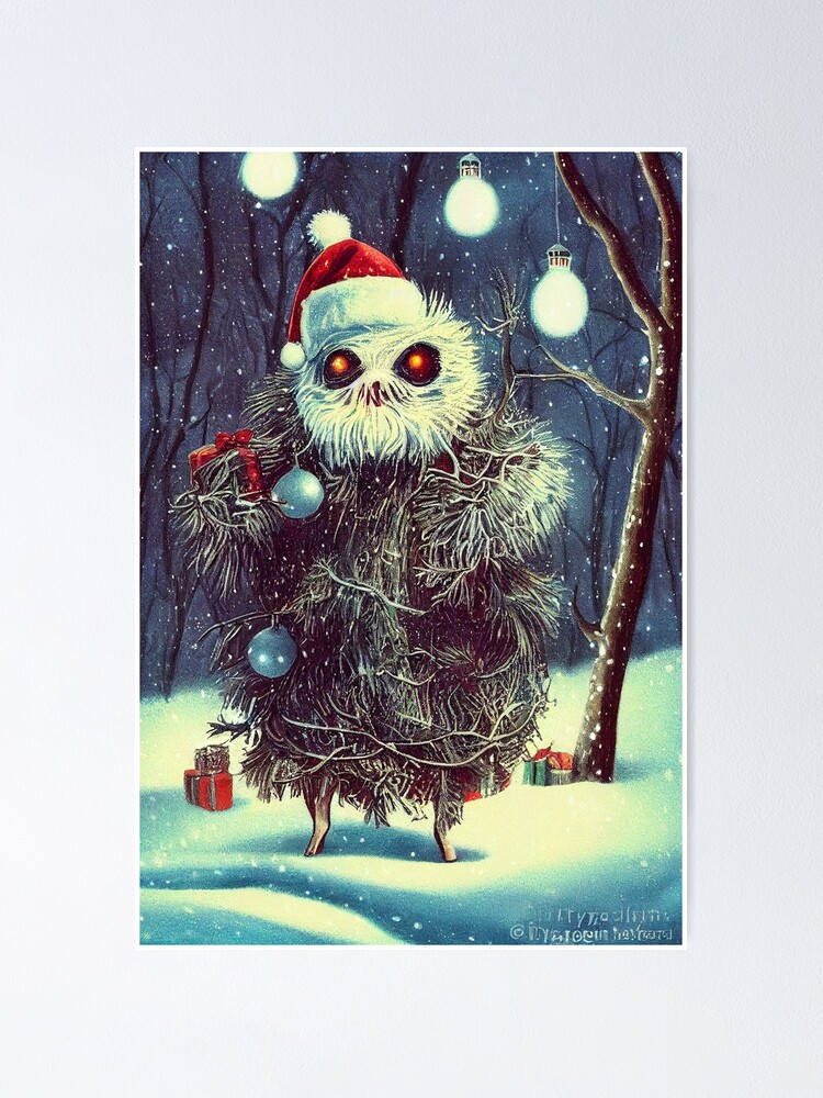 George, the Christmas Yeti Art Print