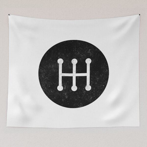 Item preview, 5-Speed Manual Transmission Shift Pattern (Black with no numbers) - Grungy designed and sold by ApexFibers.