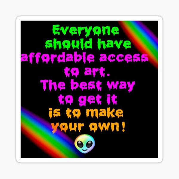 Affordable Art Sticker