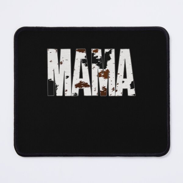 Item preview, Cute Mama Cow Print Black White Mom Word Art Lettering Mother Animal Pattern designed and sold by Countrysmart.