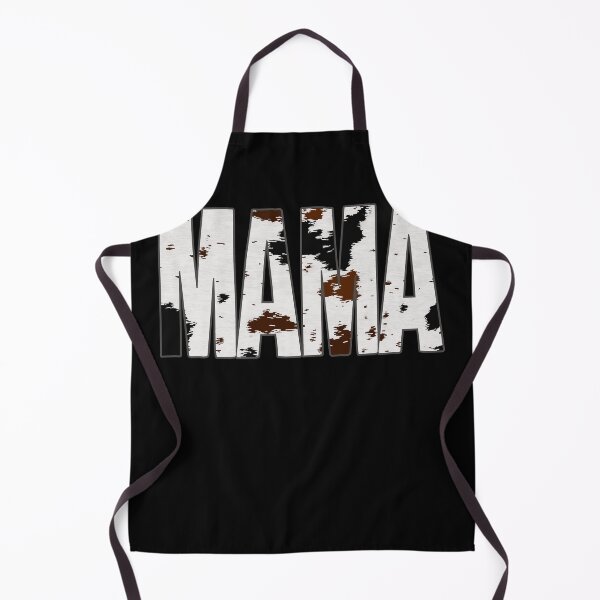 Item preview, Cute Mama Cow Print Black White Mom Word Art Lettering Mother Animal Pattern designed and sold by Countrysmart.