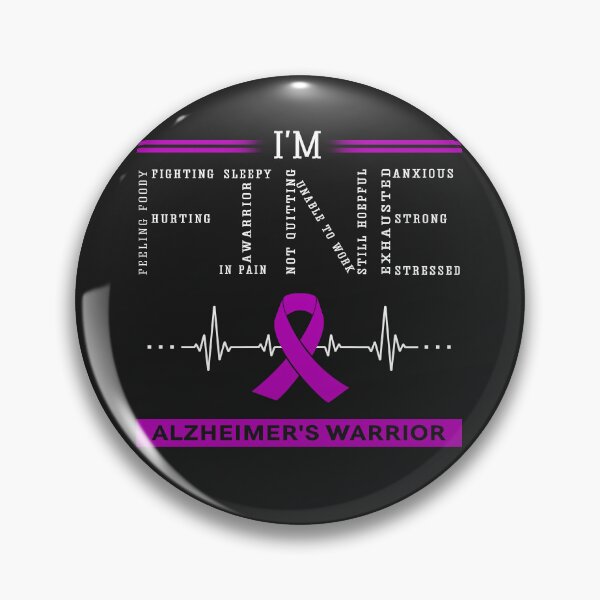 Item preview, I'm Fine Alzheimer's Warrior Support Alzheimer's Awareness Gifts designed and sold by rechardtee.