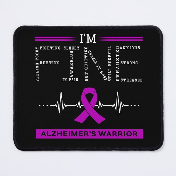 Item preview, I'm Fine Alzheimer's Warrior Support Alzheimer's Awareness Gifts designed and sold by rechardtee.