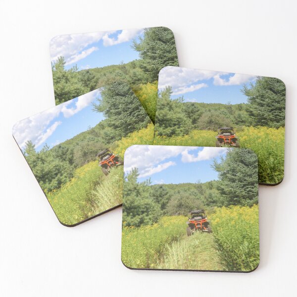 Item preview, Wheeler on trail through a field of golden rods designed and sold by Katherine Rose.