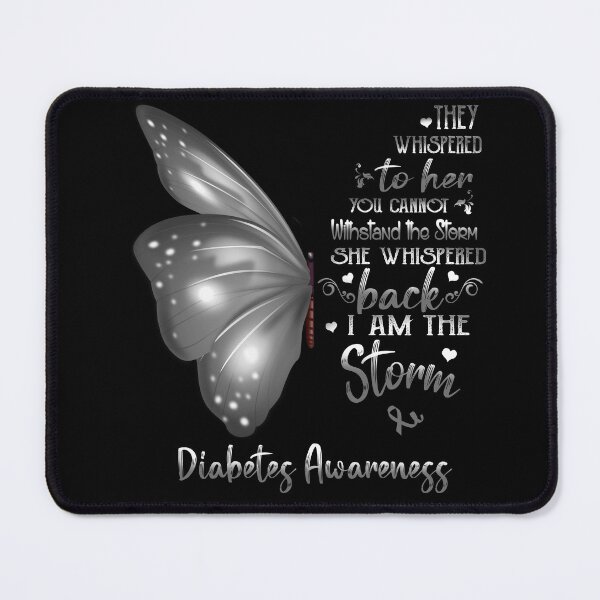 Item preview, She Whispered Back I Am The Storm Diabetes Awareness Butterfly designed and sold by frechettee.