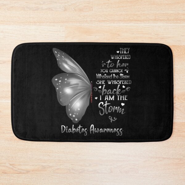 Item preview, She Whispered Back I Am The Storm Diabetes Awareness Butterfly designed and sold by frechettee.