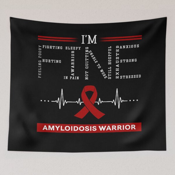 Item preview, I'm Fine Amyloidosis Warrior Support Amyloidosis Awareness Gifts designed and sold by rechardtee.