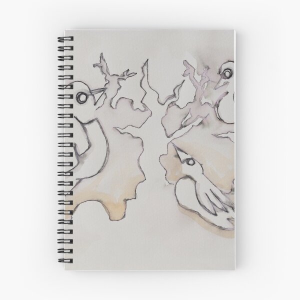 Item preview, Black and White Birds Chatting designed and sold by Laura Summerhayes.