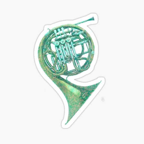 Single horn in F Sticker