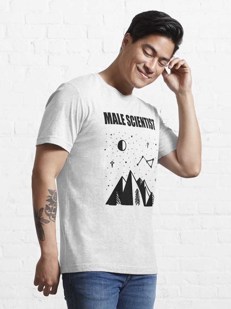 male scientist t shirt