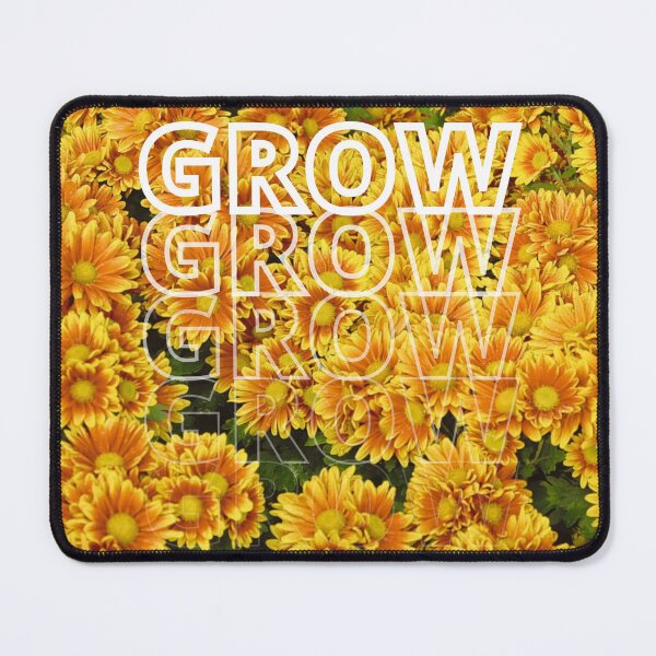 Item preview, GROW (above) - Warm Sunny Vintage Yellow Flowers designed and sold by AliceSLee.