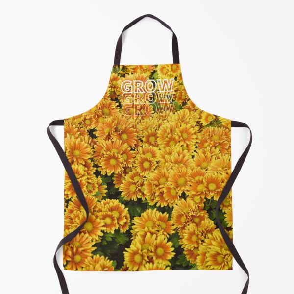 Item preview, GROW (above) - Warm Sunny Vintage Yellow Flowers designed and sold by AliceSLee.