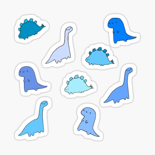 Aperçu de l'œuvre Pack dinosaure bleu créée et vendue par Biscuit25.