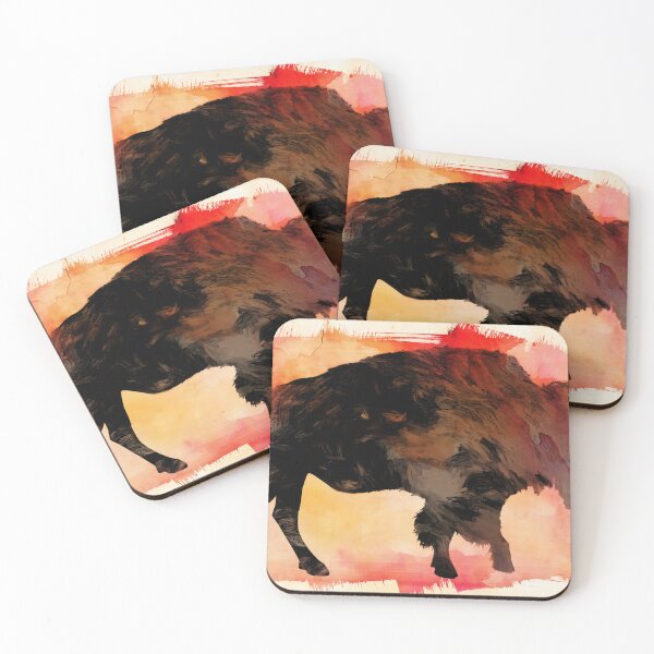 Item preview, Bison On Red designed and sold by art64.