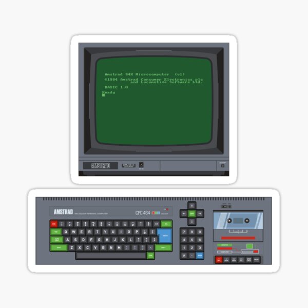 Vista previa del artículo con la obra «Copy of Amstrad CPC 464, pantalla inicial, verde», diseñado y vendido por Arturo Vivo.