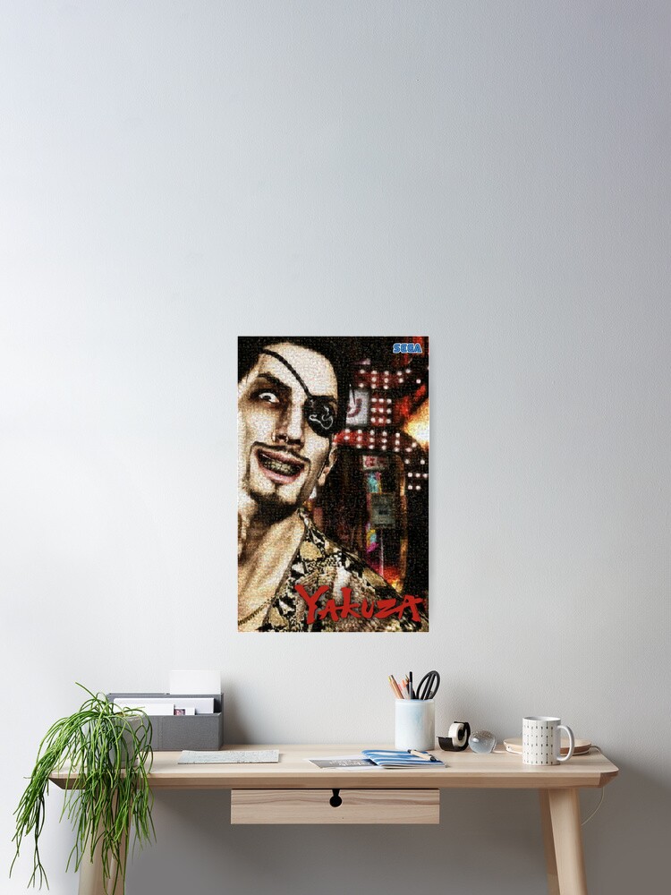 Thumbnail 2 of 3, Poster, Majima Goro - Mosaic designed and sold by Deekman.