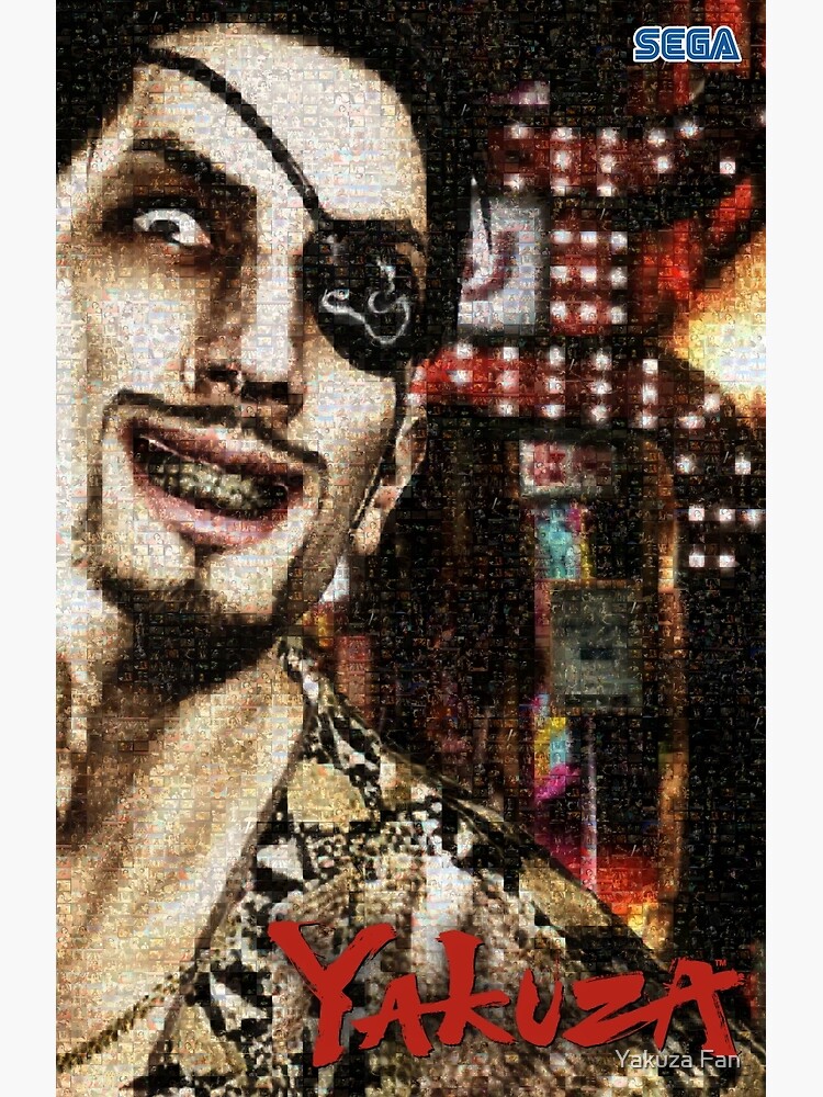 Thumbnail 3 of 3, Poster, Majima Goro - Mosaic designed and sold by Deekman.