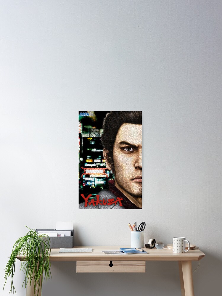 Thumbnail 2 of 3, Poster, Kazuma Kiryu - Mosaic designed and sold by Deekman.