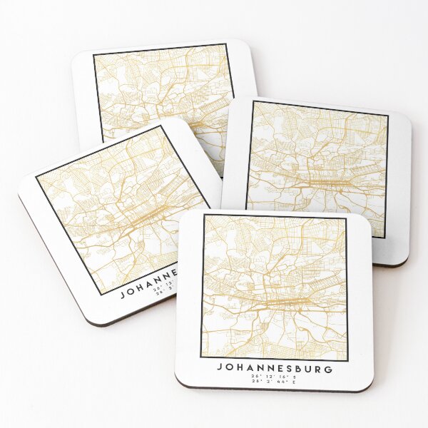 Item preview, JOHANNESBURG SOUTH AFRICA CITY STREET MAP ART designed and sold by deificusArt.