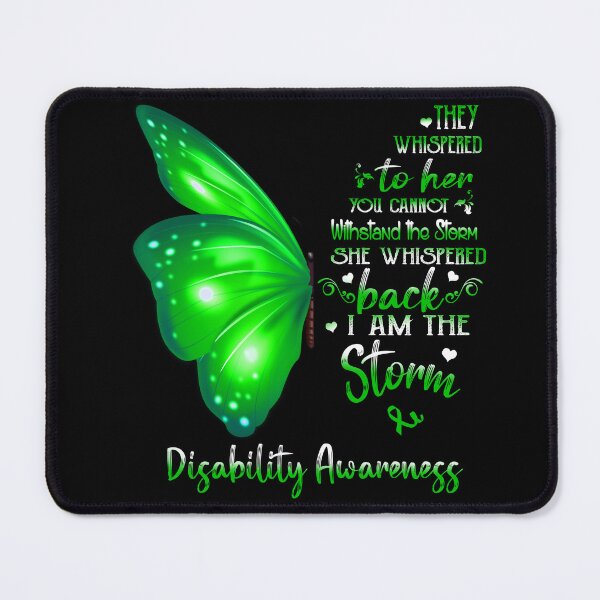 Item preview, She Whispered Back I Am The Storm Disability Awareness Butterfly designed and sold by frechettee.