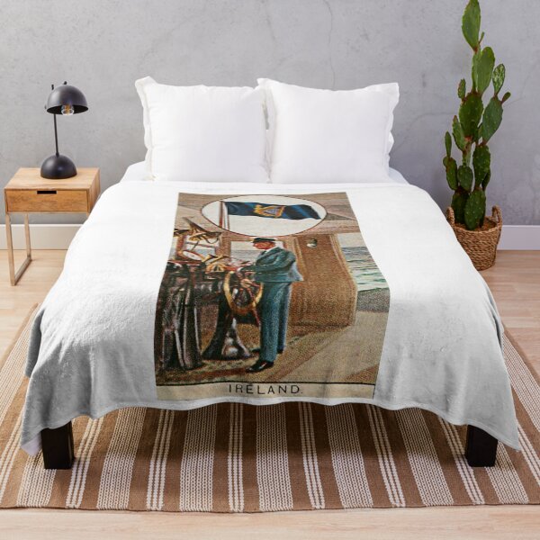 Item preview, Ireland Irish Eire Ireland Old Flag on Sailing Ship designed and sold by OliDesigns.