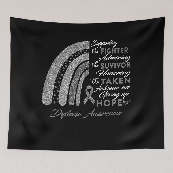 Item preview, Dyslexia Warrior Supporting Fighter Dyslexia Awareness designed and sold by Gillosina.