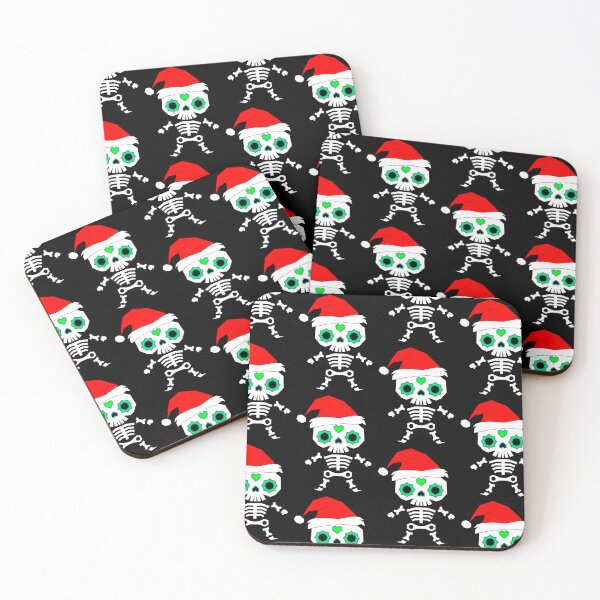 Item preview, Sugar Skull Xmas Dia de muertos and Merry Christmas designed and sold by the Zarock Shop.