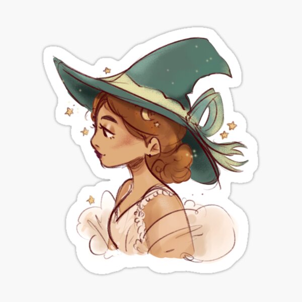 Witch Doodle Stickers for Sale