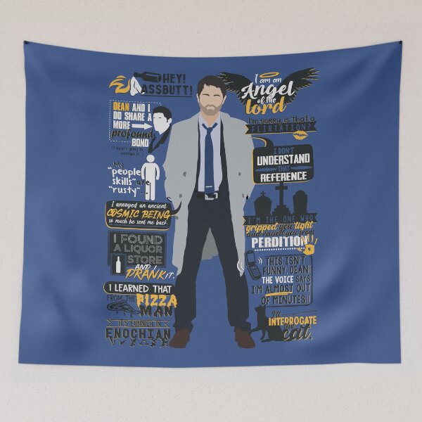 Item preview, Supernatural - Castiel Quotes designed and sold by MrSaxon101.