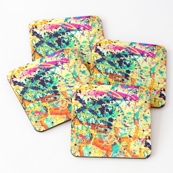 Item preview, Bright Neon Expression Scribble Paint designed and sold by Grey Robinson.
