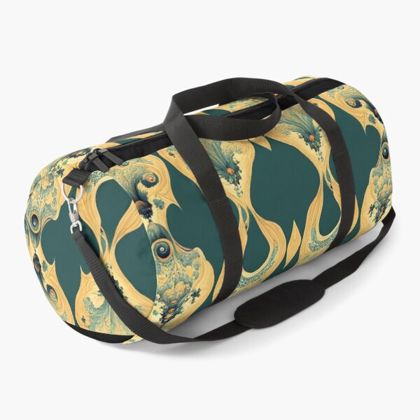Item preview, Melting Yellow Ivory on a Turquoise Green background designed and sold by MysticAlgorithm.