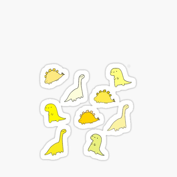 Aperçu de l'œuvre Pack dinosaure jaune créée et vendue par Biscuit25.
