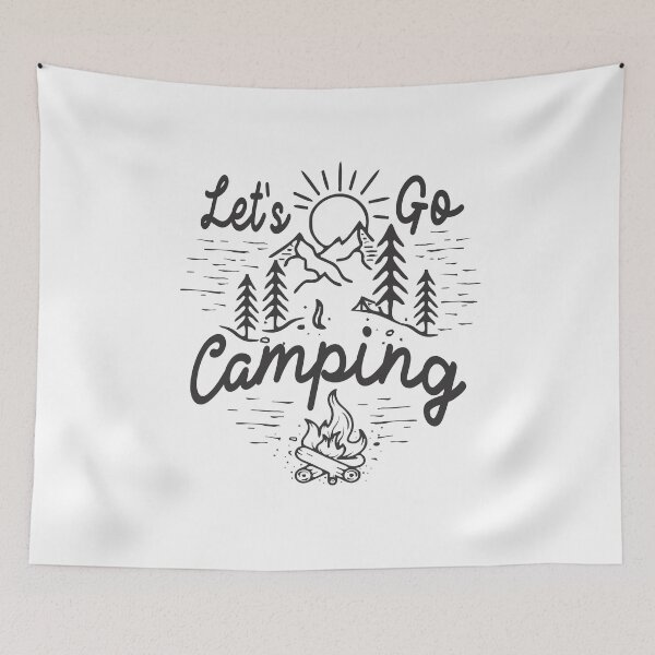 Item preview, Let's Go Camping Outdoor Camper Adventure designed and sold by cidolopez.