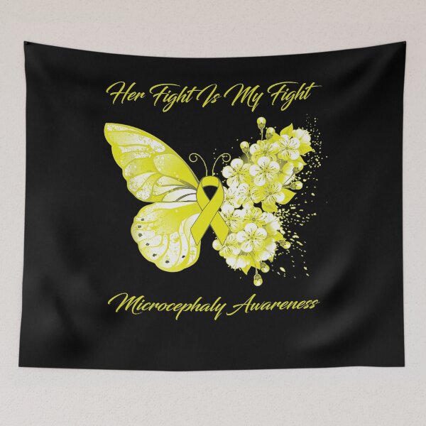 Item preview, Her Fight Is My Fight Microcephaly Awareness Butterfly Ribbon Gifts designed and sold by Adropine.