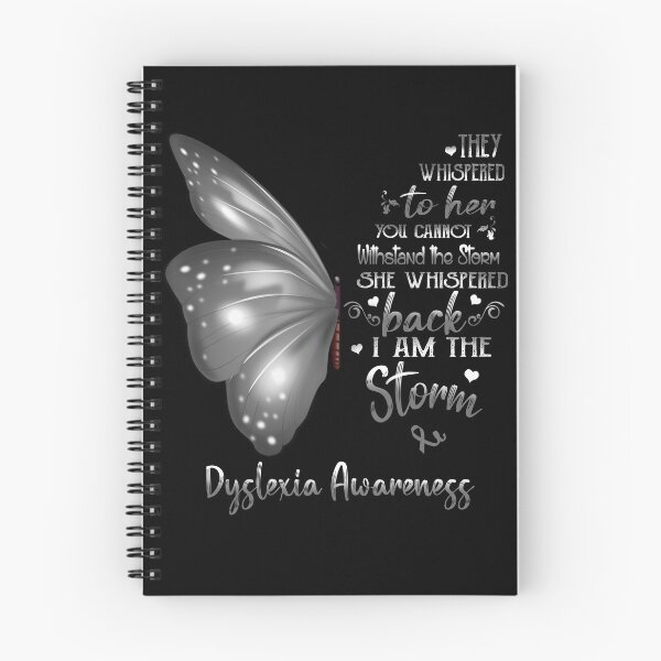 Item preview, She Whispered Back I Am The Storm Dyslexia Awareness Butterfly designed and sold by frechettee.
