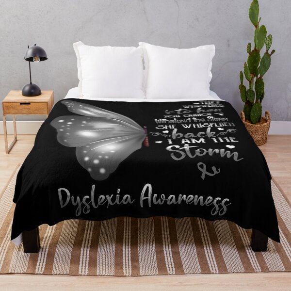 Item preview, She Whispered Back I Am The Storm Dyslexia Awareness Butterfly designed and sold by frechettee.