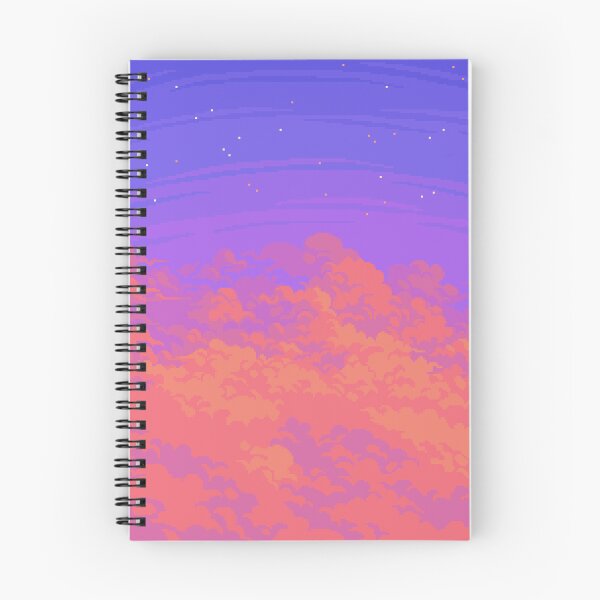 Item preview, Purple and Orange Sunset Clouds ✨ designed and sold by Tofu's Pixel Art Store.