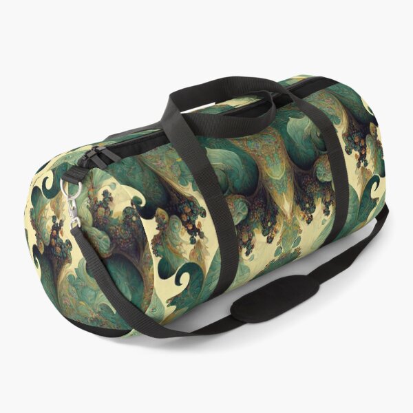 Item preview, Teal and Sage Green Fractal melting onto Yellow Ivory designed and sold by MysticAlgorithm.