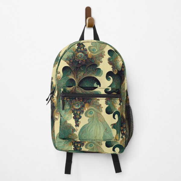 Item preview, Teal and Sage Green Fractal melting onto Yellow Ivory designed and sold by MysticAlgorithm.