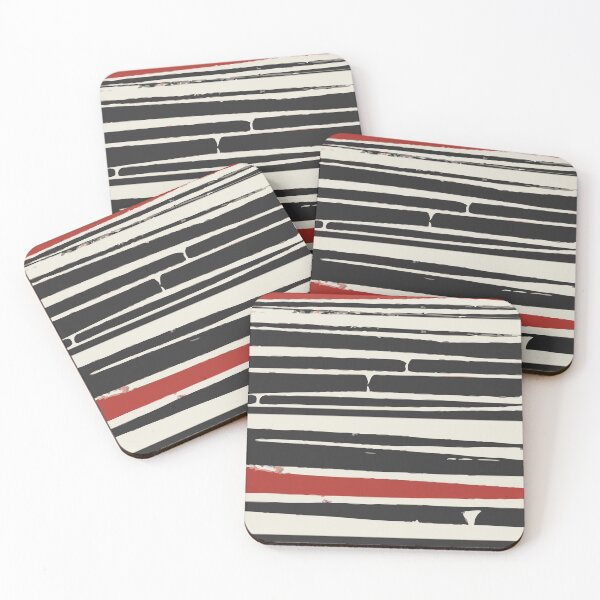 Item preview, Abstract Black Red Stripe designed and sold by MyArt23.