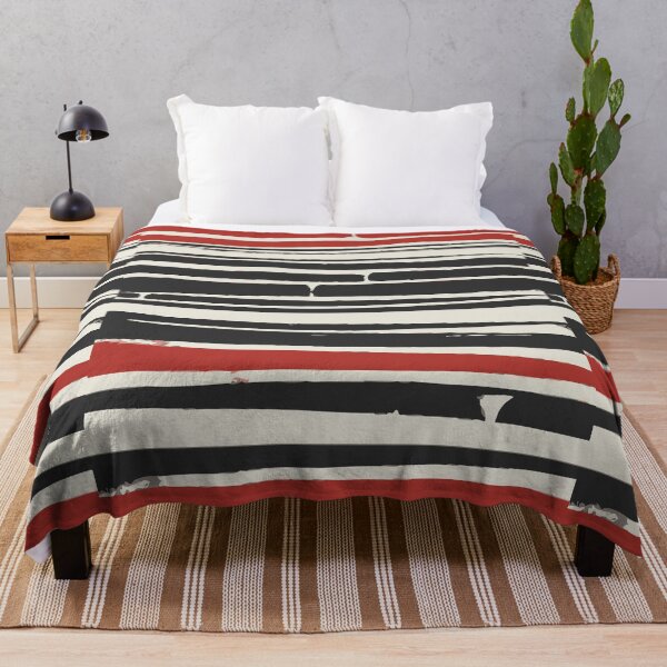 Item preview, Abstract Black Red Stripe designed and sold by MyArt23.