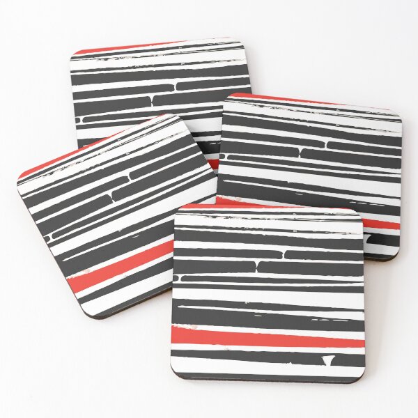 Item preview, Abstract Black Red Stripe designed and sold by MyArt23.