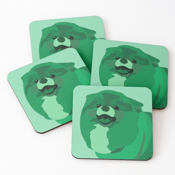 Item preview, Green Pomeranian Puffball designed and sold by corvideity.