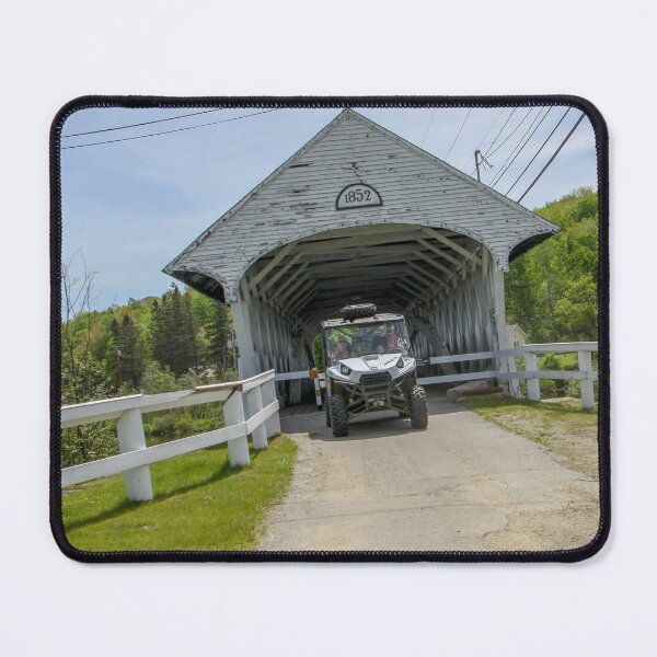 Item preview, A wheeler crossing through a covered bridge designed and sold by Katherine Rose.