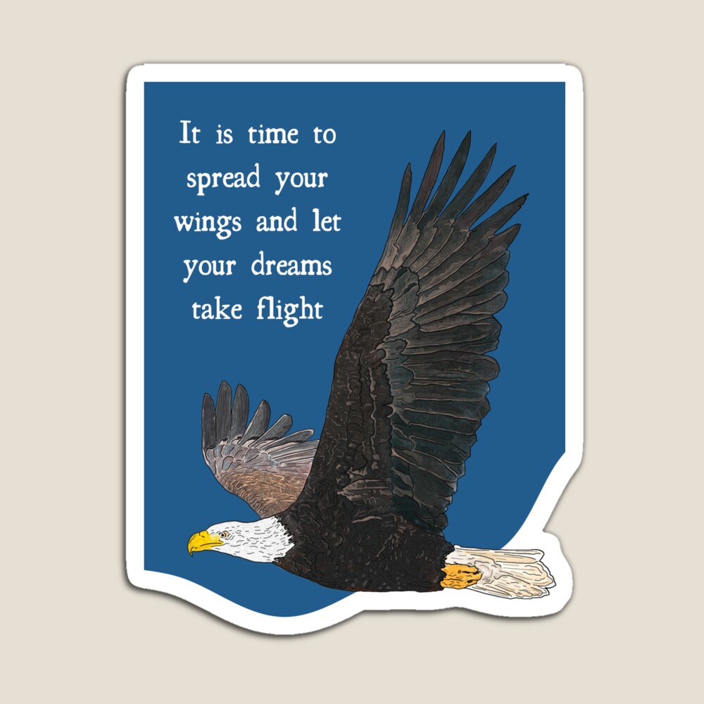 New Adventure Optimism Bald Eagle | Greeting Card