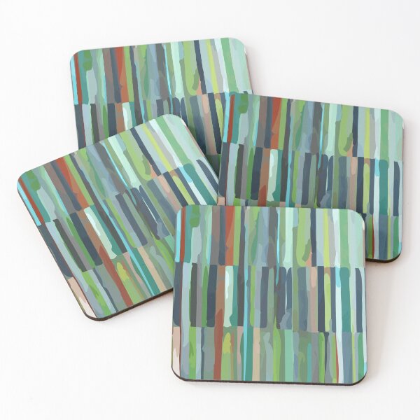 Item preview, Green Etchnic Scandinavian Vertical Line designed and sold by MyArt23.