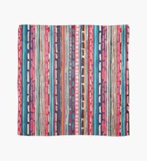 Red Etchnic Scandinavian Vertical Line Scarf