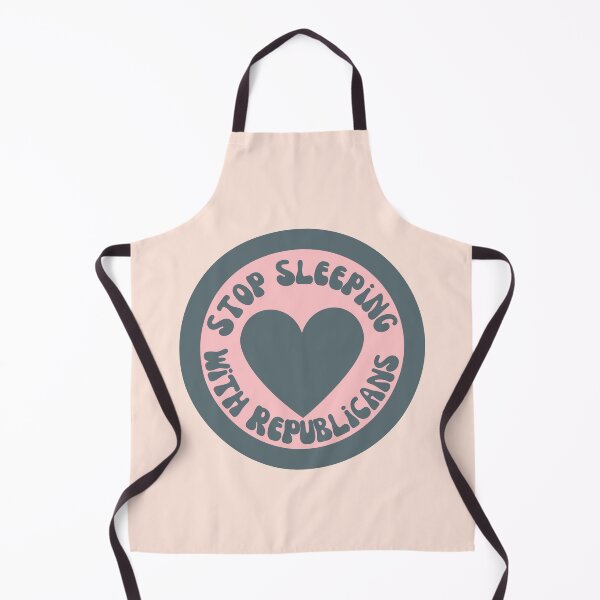 Item preview, Stop Sleeping With Republican Heart Badge designed and sold by Pink Ribbon.