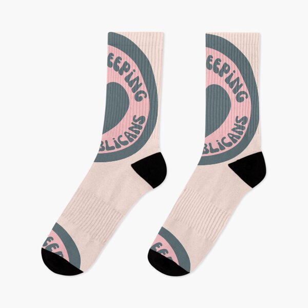 Item preview, Stop Sleeping With Republican Heart Badge designed and sold by Pink Ribbon.