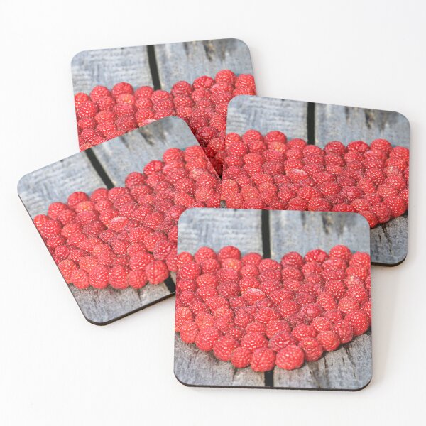 Item preview, Love Raspberries Heart Shape Art on Wood designed and sold by sharefaith.
